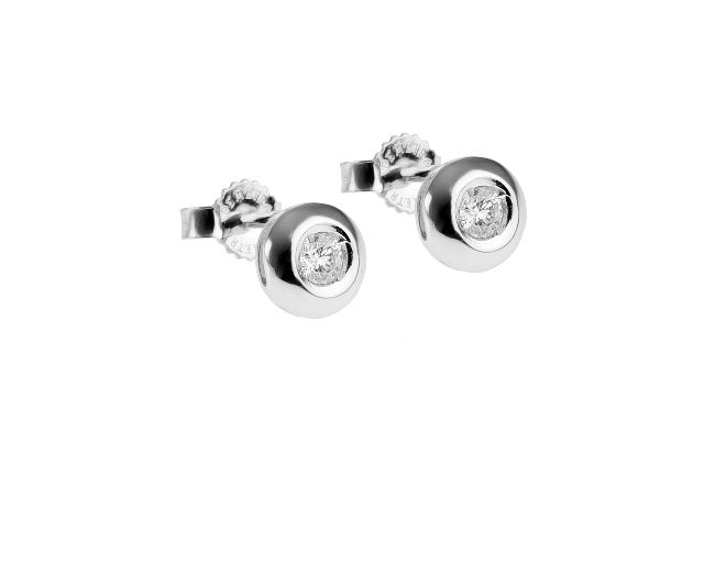 Earrings gold 750‰ with diamond