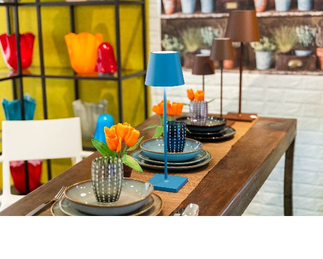 Table lamp poldina pro avio blue
