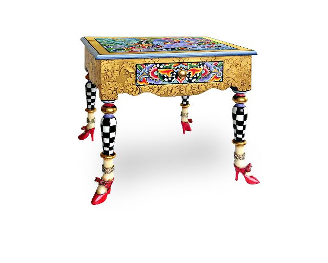 Table versailles hand painted