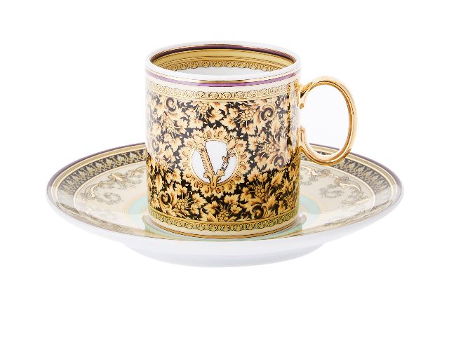 Tazza espresso barocco mosaic porcellana con piattino