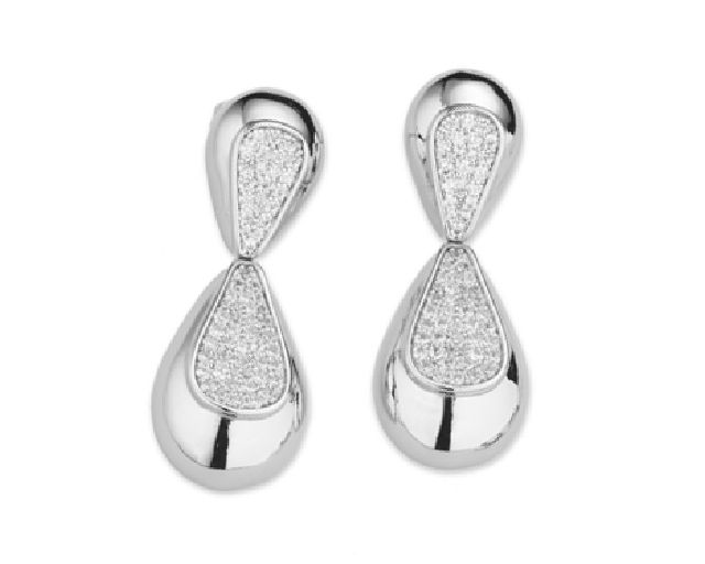 Orecchini ottone con cubic zirconia