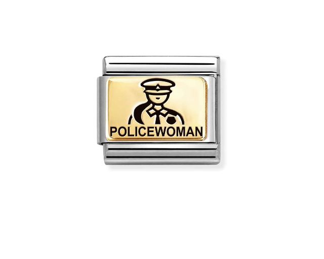 Policewoman composable steel and gold