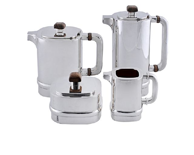 Servizio da caffè argento in stile inglese