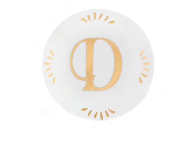 Little Plate Lettering Porcelain Letter D Bitossi Home 162597 954let00004