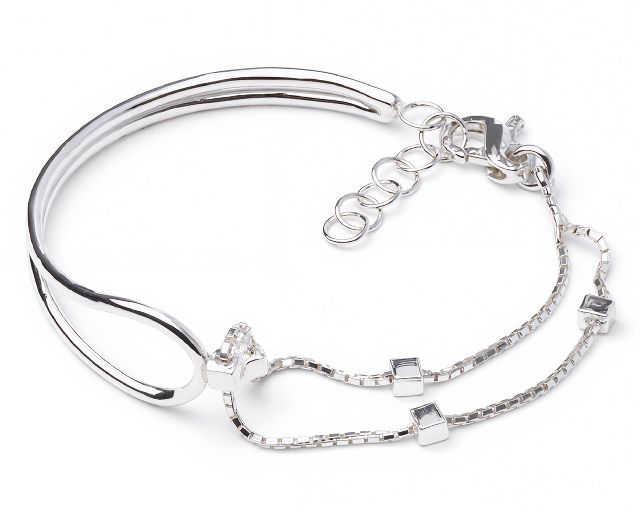 Bracciale semirigido vivienne argento