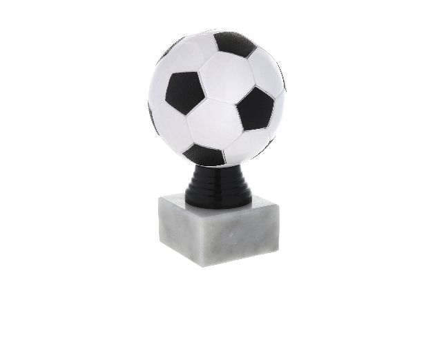 Trophy football with marble base