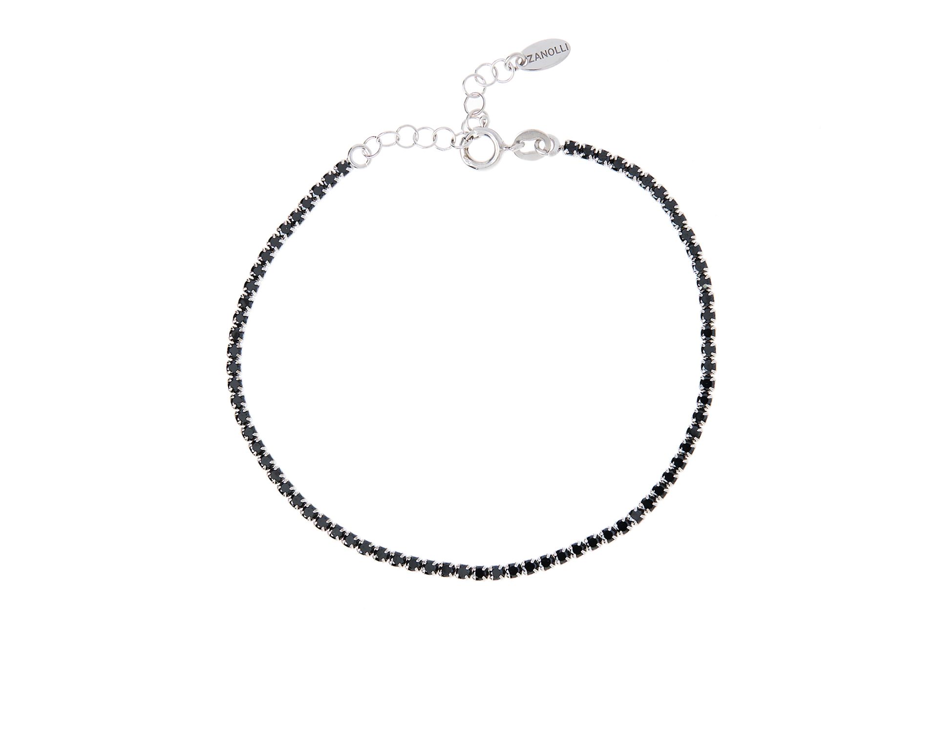 Bracciale Tennis Argento Con Zirconi Neri Selezione Zanolli 180363 726xbr254nr