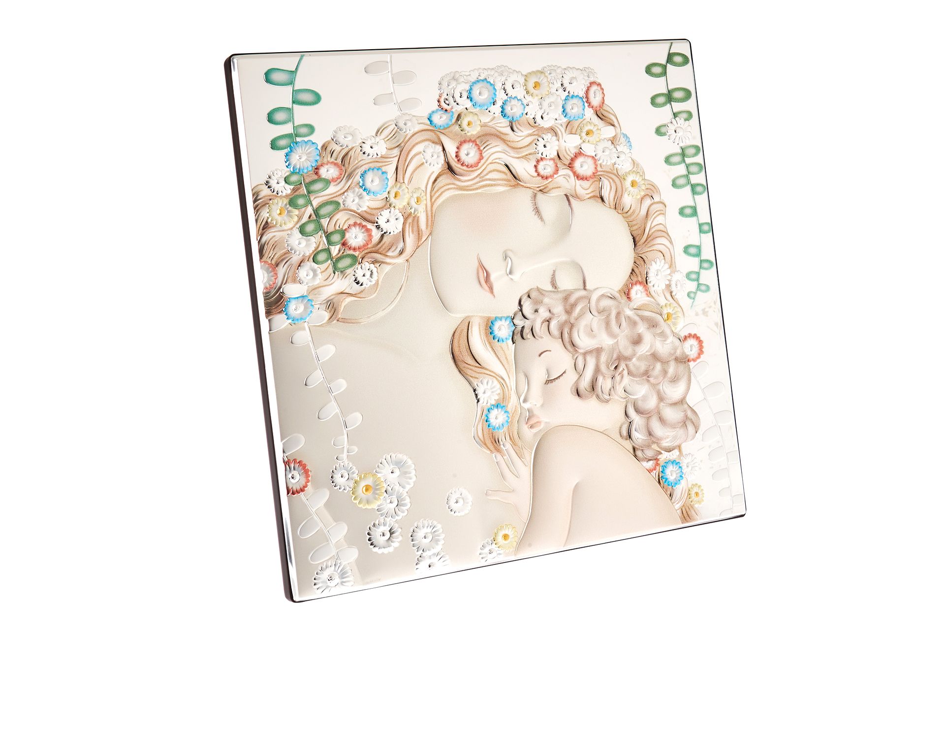 Panel Le Tre Era Di Klimt Pvd Silver Selezione Zanolli