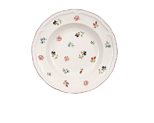 Soup plate petite fleur porcelain