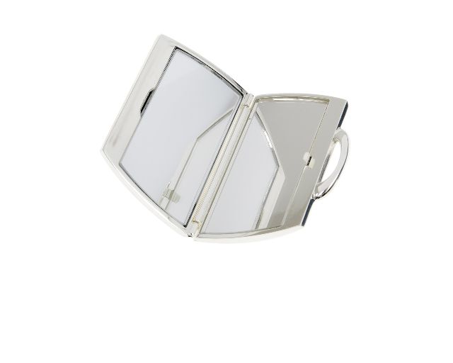 Specchietto borsetta silver plated