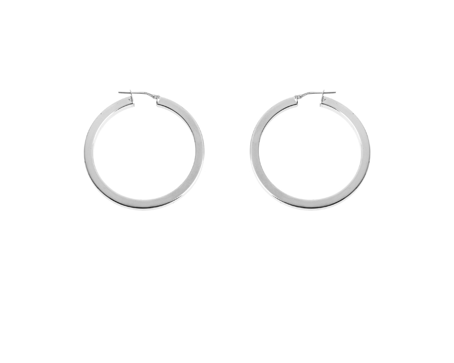 Hoop Earrings Silver Flat Selezione Zanolli 167813 935d5004or1788r