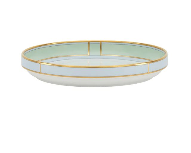 Fruit bowl diva porcelain green