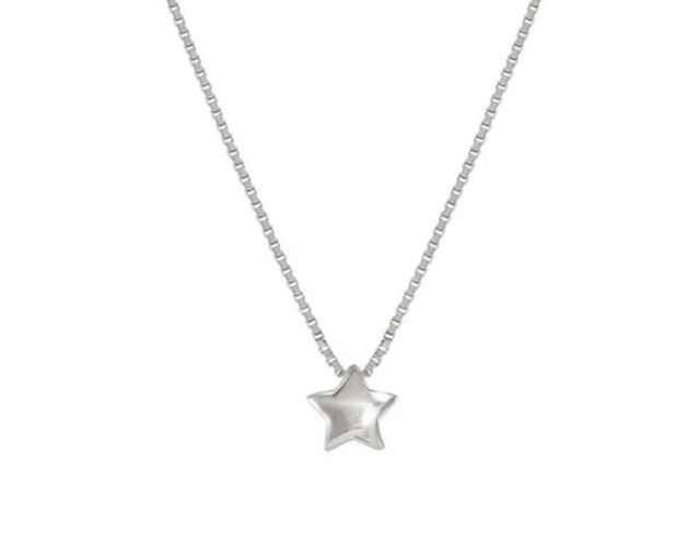 Necklace armonica silver star