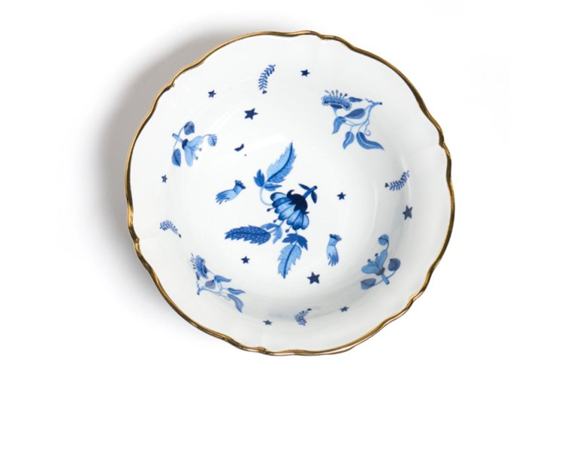Round Salad Bowl La Tavola Scomposta Porcelain Bitossi Home 173467 954ftb00104