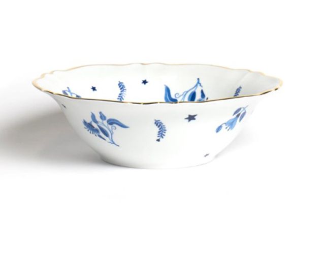 Round Salad Bowl La Tavola Scomposta Porcelain Bitossi Home 173467 954ftb00104