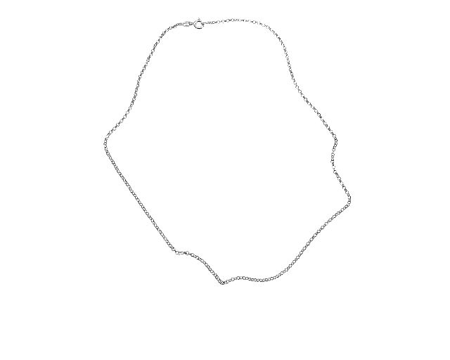 Nacklace silver rolò mesh