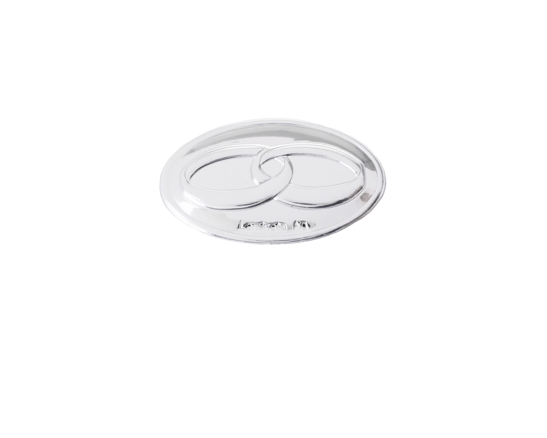 Oval Plaque Bilaminated Silver Wedding Or 25th Wedding Anniversary Selezione Zanolli 167503 040placfedi25