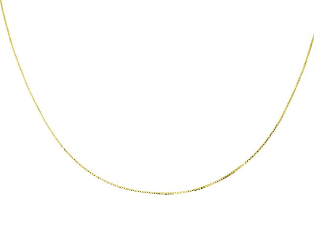 Catenina argento dorato a maglia veneziana