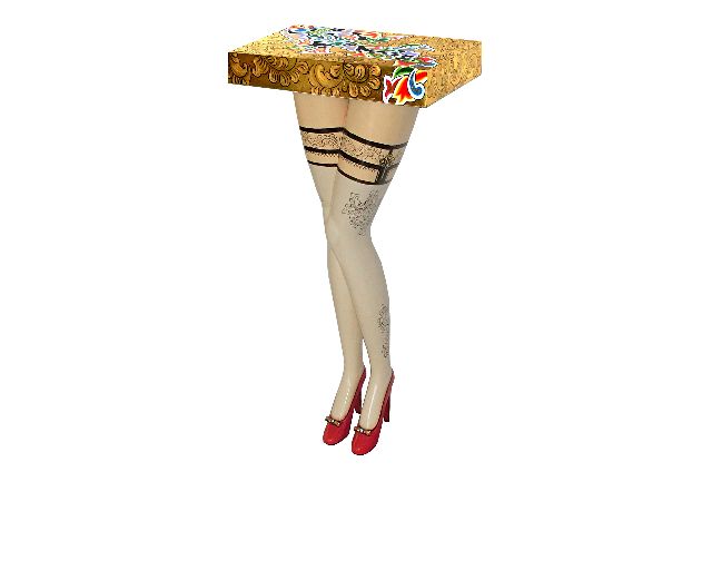 Console Table Ladys Legs Hand Painted Toms Drag 145469 753td4397