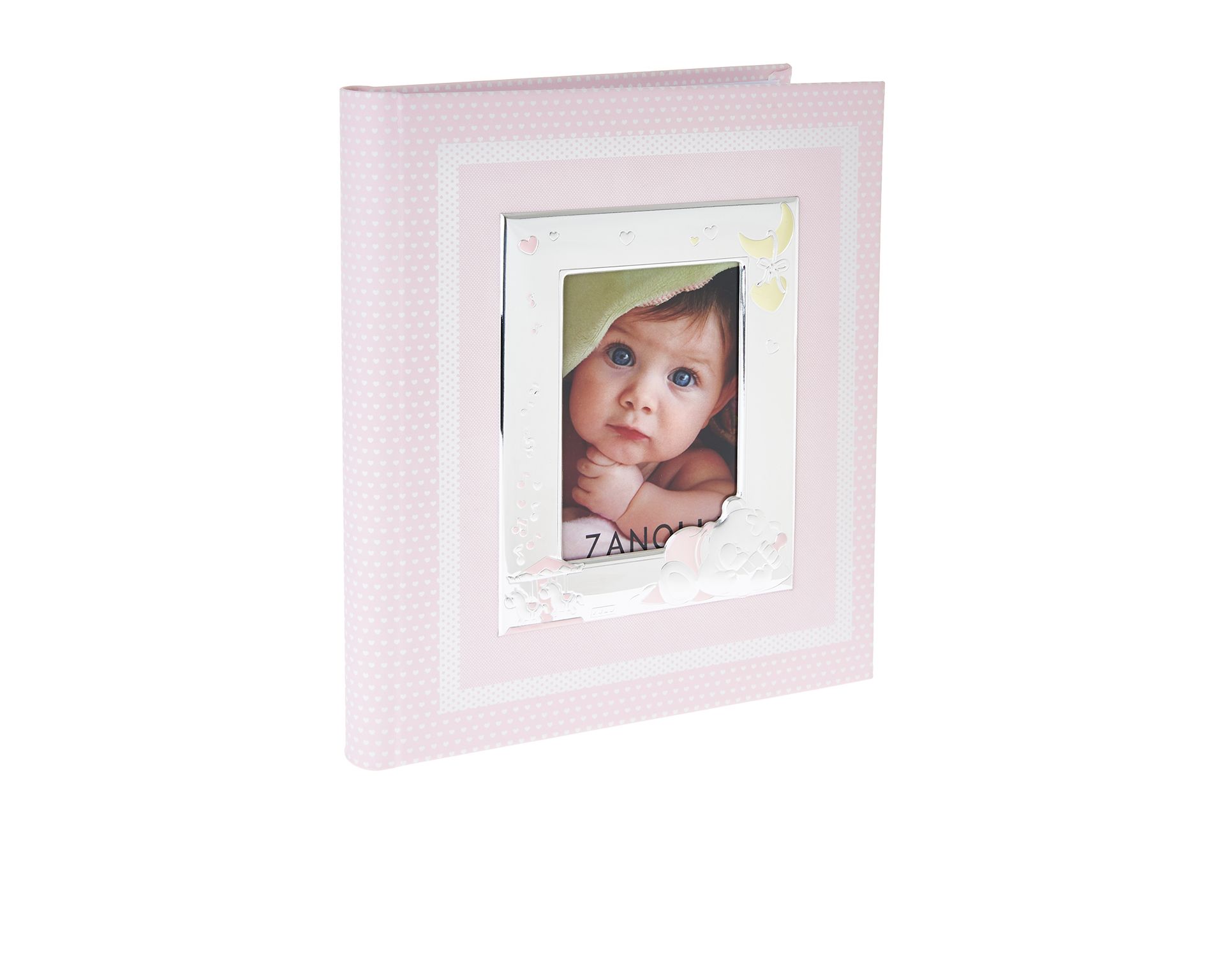 Album Orsetto Sleepy Argento Pvd Con Cornice Portafoto Rosa Selezione Zanolli 173332 875pu851220ar