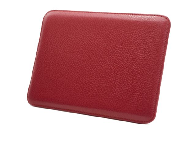 Mouse pad table pelle rossa