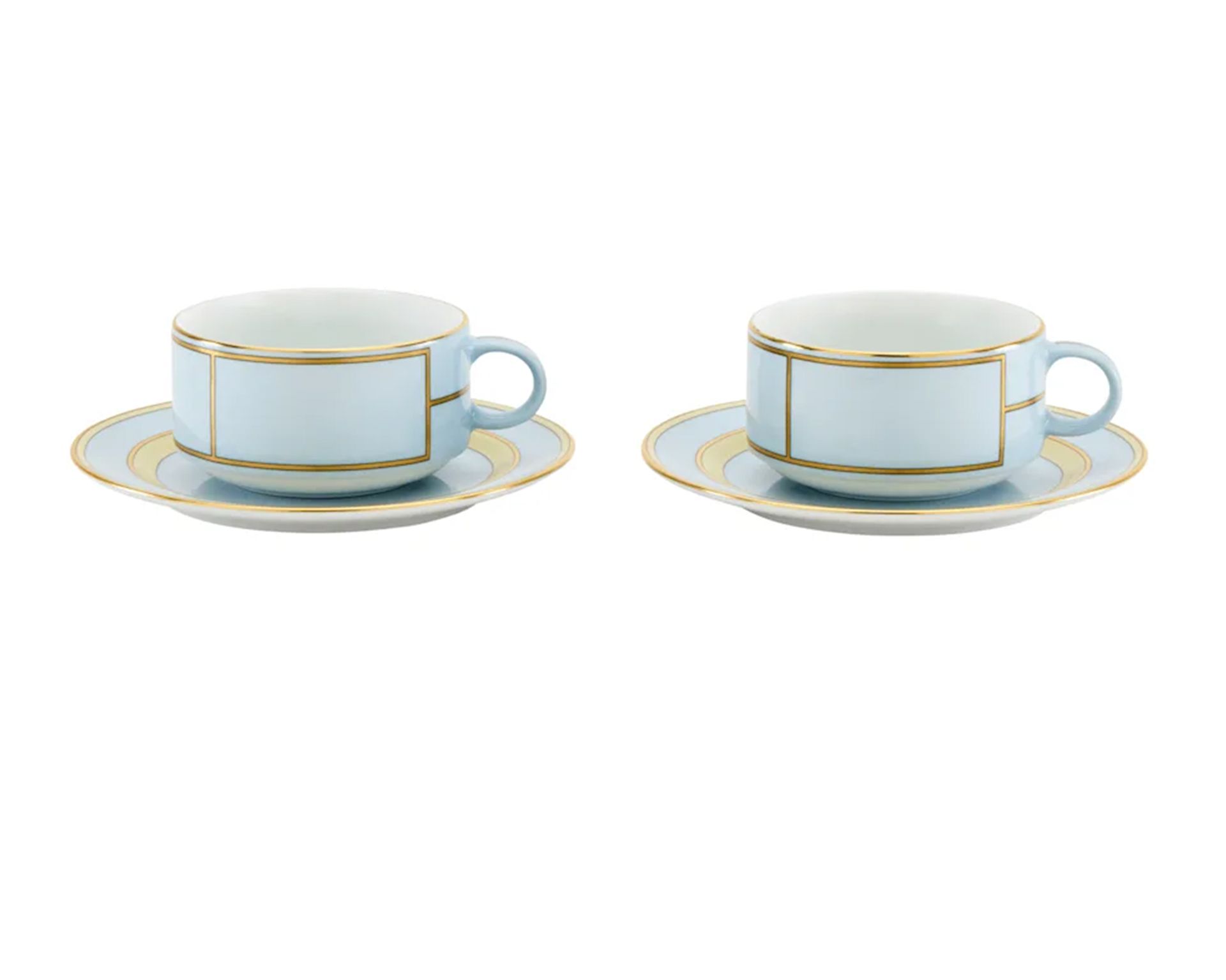 Tea Cup Set Diva Porcelain Blue With Saucer Richard Ginori 183613 F00800w4401gend03