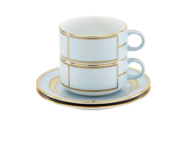 Tea Cup Set Diva Porcelain Blue With Saucer Richard Ginori 183613 F00800w4401gend03