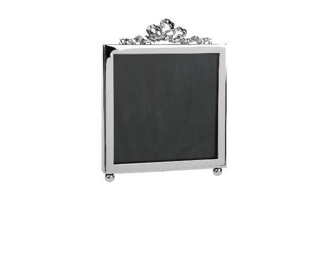 Picture frame silver with bow