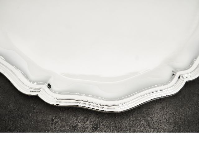 Round Tray Silver Zanolli Vintage 187199 Us0007609