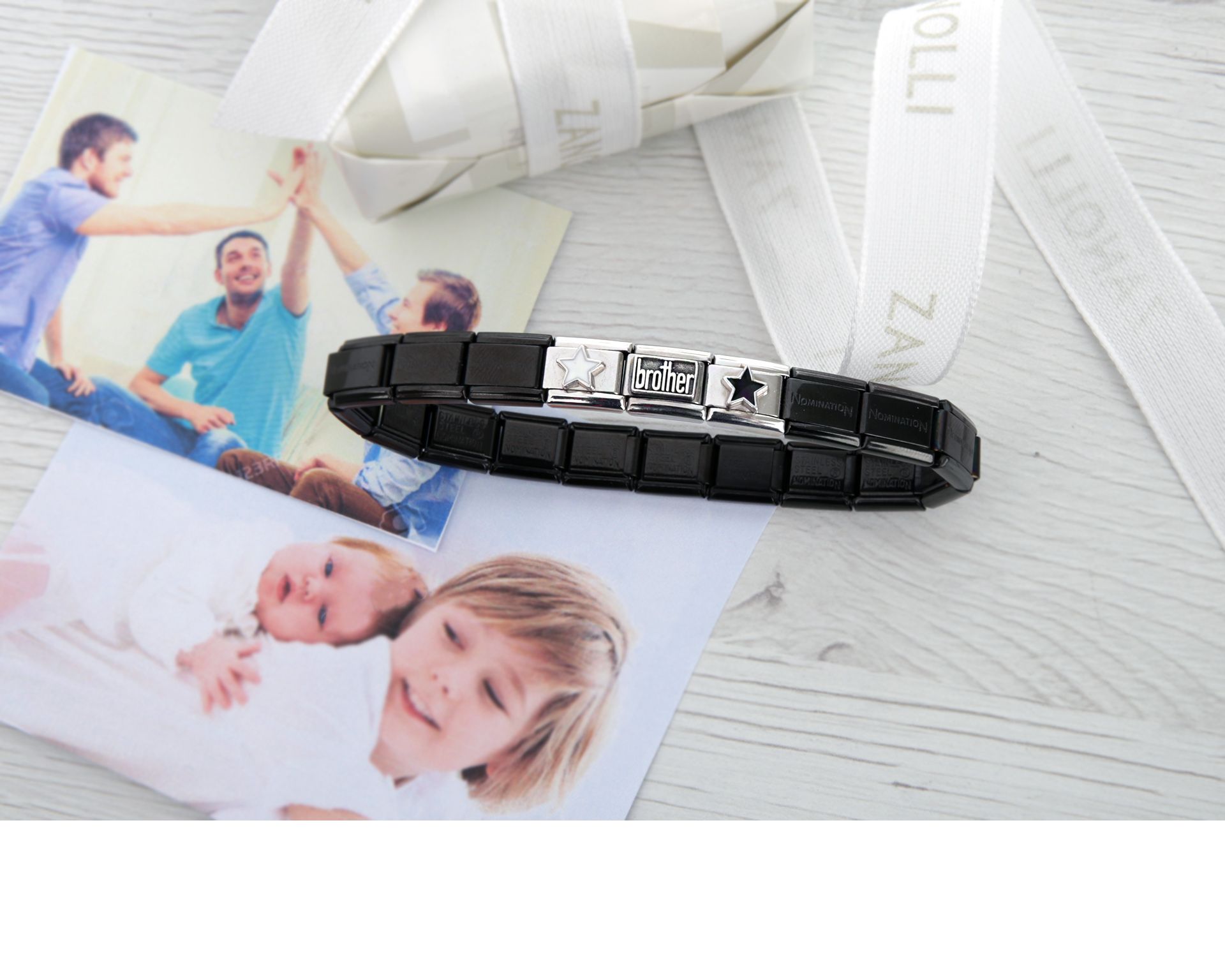 Bracelet Composable Steel Brother Nomination 161665 754brcbrother