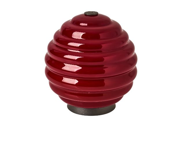 Table lamp deco luce murano glass red