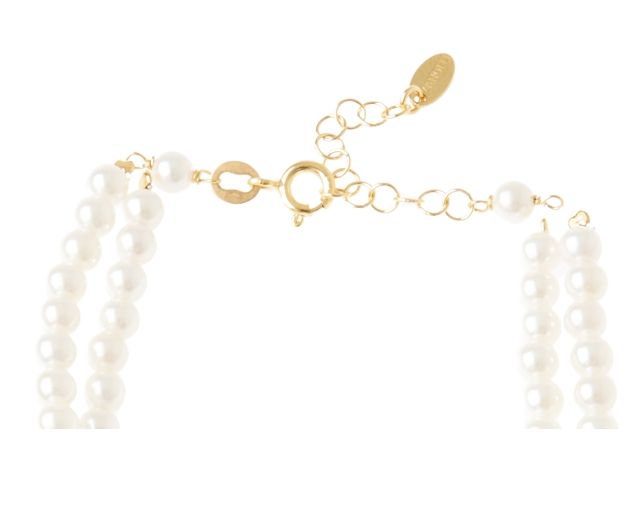 Bracelet Silver With River Pearls And Burgundy Crystal Selezione Zanolli 185331 726br2762