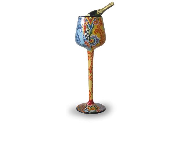 Wine cooler dipinto a mano