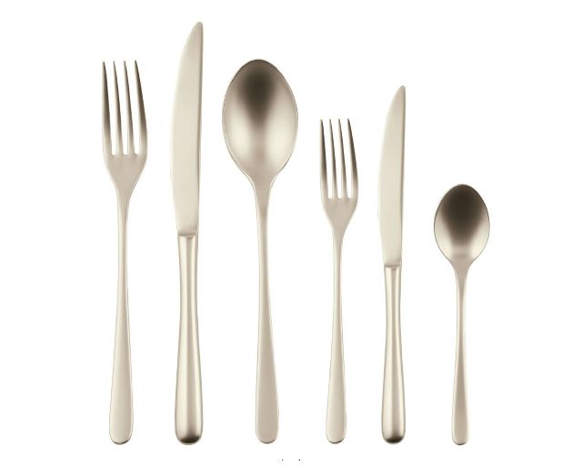 Servizio posate taste antique acciaio pvd champagne 36 pezzi monoblocco