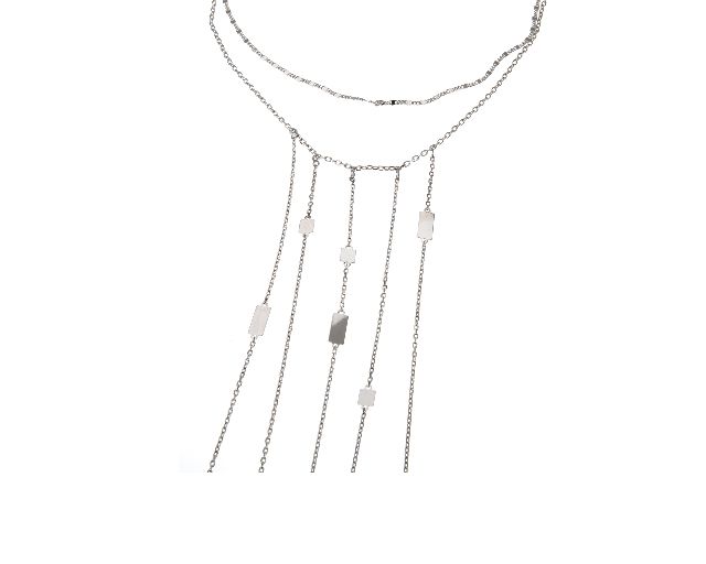 Collana Argento Multifili E Piastrine Selezione Zanolli 159812 935d5053hk0200r