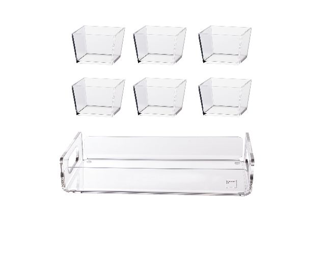 Set antipasti con vassoio e 6 coppette