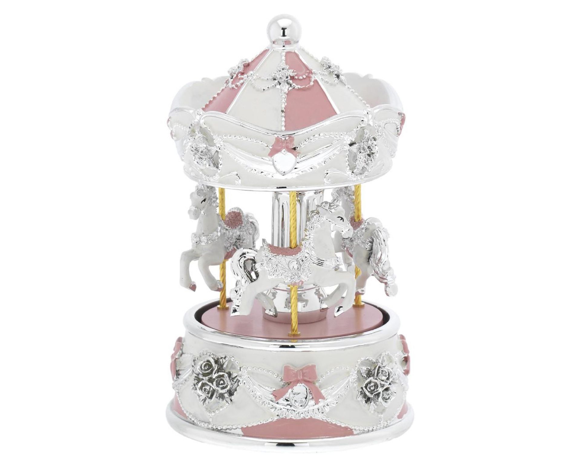 Carillon Giostra Dei Cavalli Rosa Selezione Zanolli 190542 592b418902r