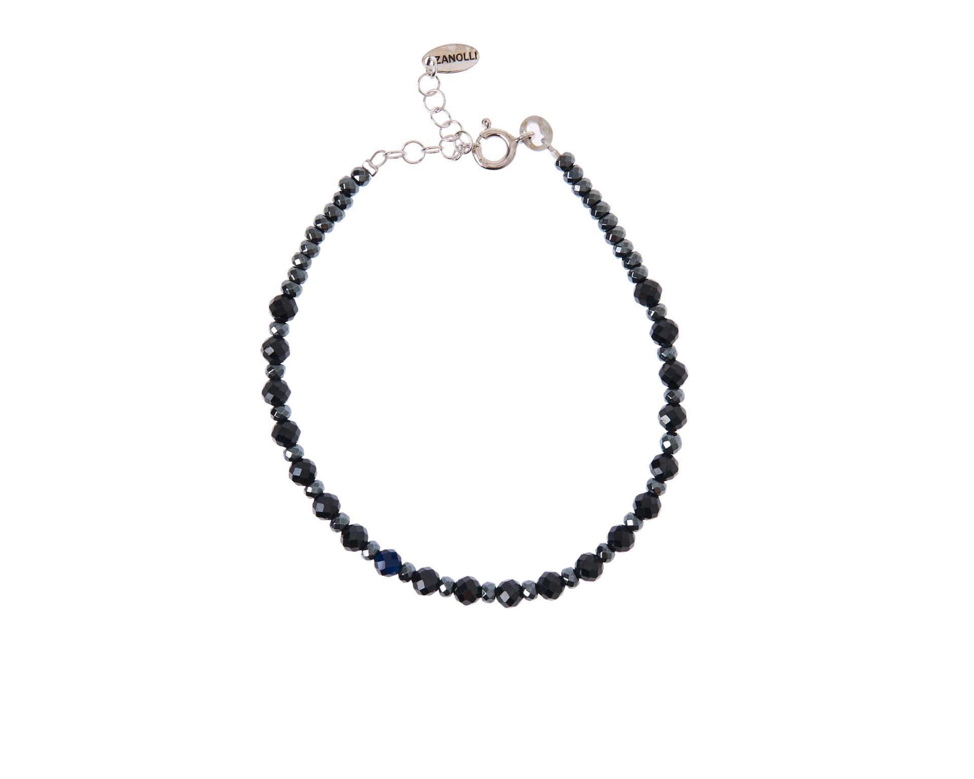 Bracciale Argento Brunito Con Ceramica Selezione Zanolli 178075 726xbr3881