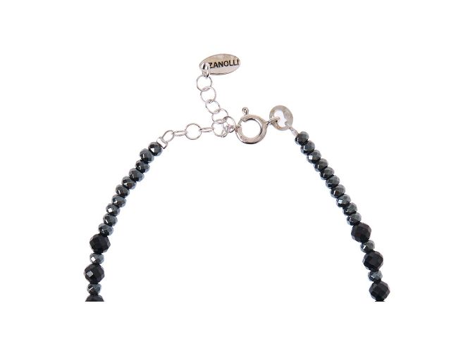 Bracciale Argento Brunito Con Ceramica Selezione Zanolli 178075 726xbr3881