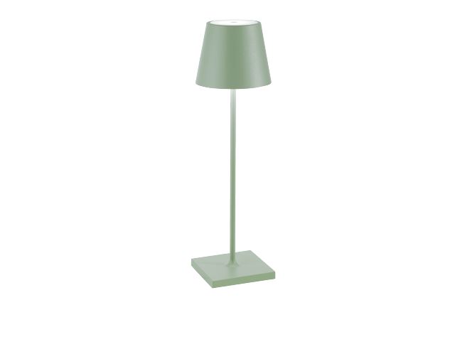 Lampada da tavolo poldina pro salvia