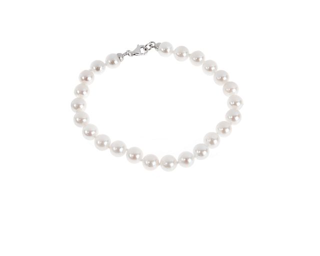 Bracciale oro 750‰ e perle akoya