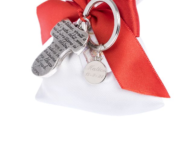 Portachiavi Con Preghiera Padre Nostro E Sacchetto Portaconfetti Selezione Zanolli 166494 912mz6544hx