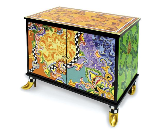 Cabinet malaga hand painted