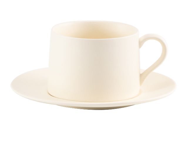 Tea cup with saucer levante porcelain ivory