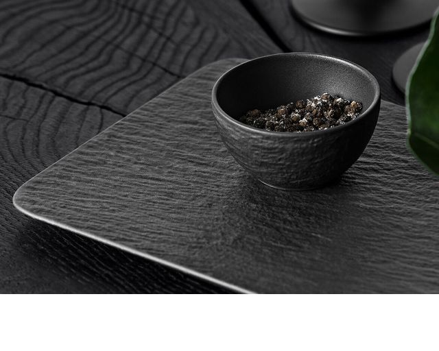 Sauce Bowl Manufacture Rock Porcelain Black Villeroy E Boch