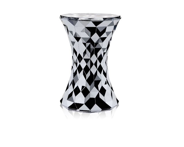 Stool stone chrome