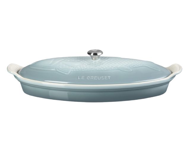 Pesciera Tradition Gres Sea Salt Con Coperchio Le Creuset