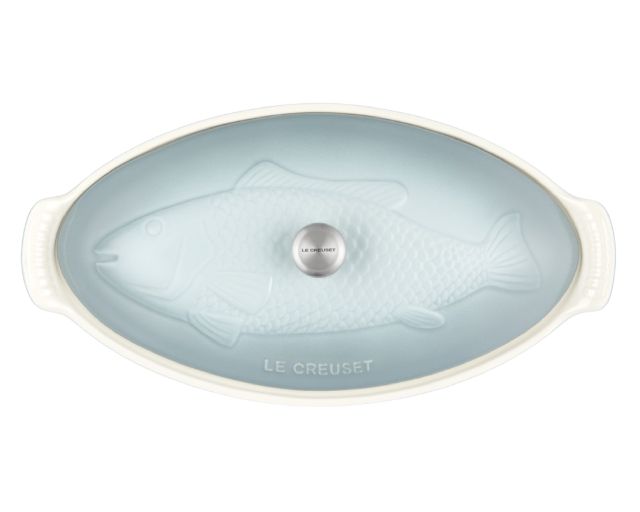 Pesciera Tradition Gres Sea Salt Con Coperchio Le Creuset