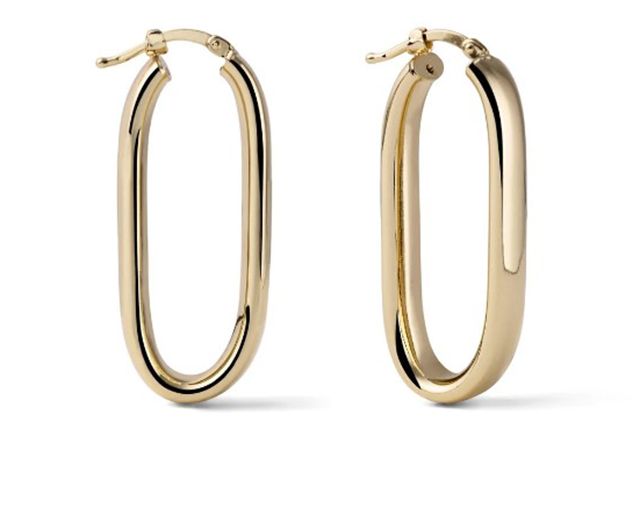 Orecchini classica in bronzo dorato