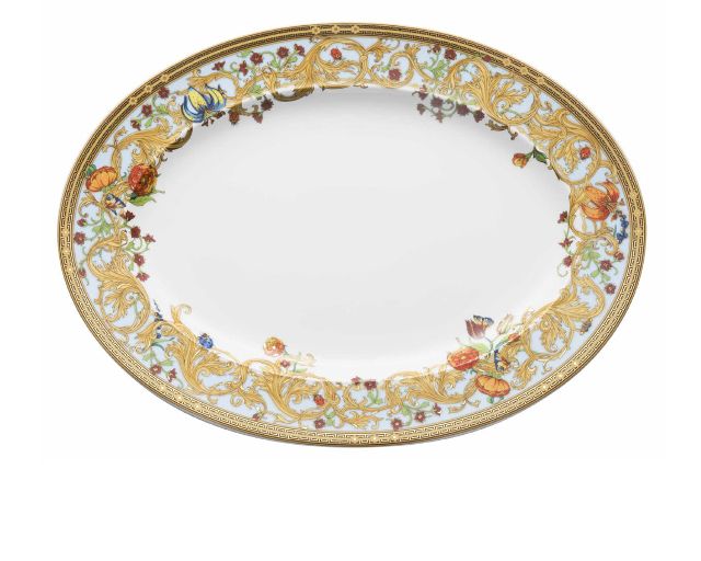 Platter le jardin porcelain